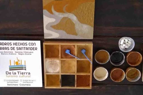 Pintura con tierra de colores